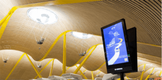 Instaladas 170 pantallas de gran formato de Panasonic en aeropuertos para cartelería digital