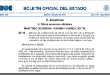 El BOE publica la ampliación de las Ayudas IDAE para Alumbrado Exterior Municipal para entidades públicas ip21_ayudas