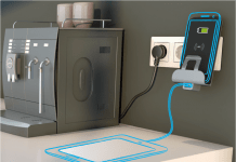 Sistema para cargar dispositivos móviles mediante inducción para eliminar los cables Móvil con un dispositivo de carga por inducción